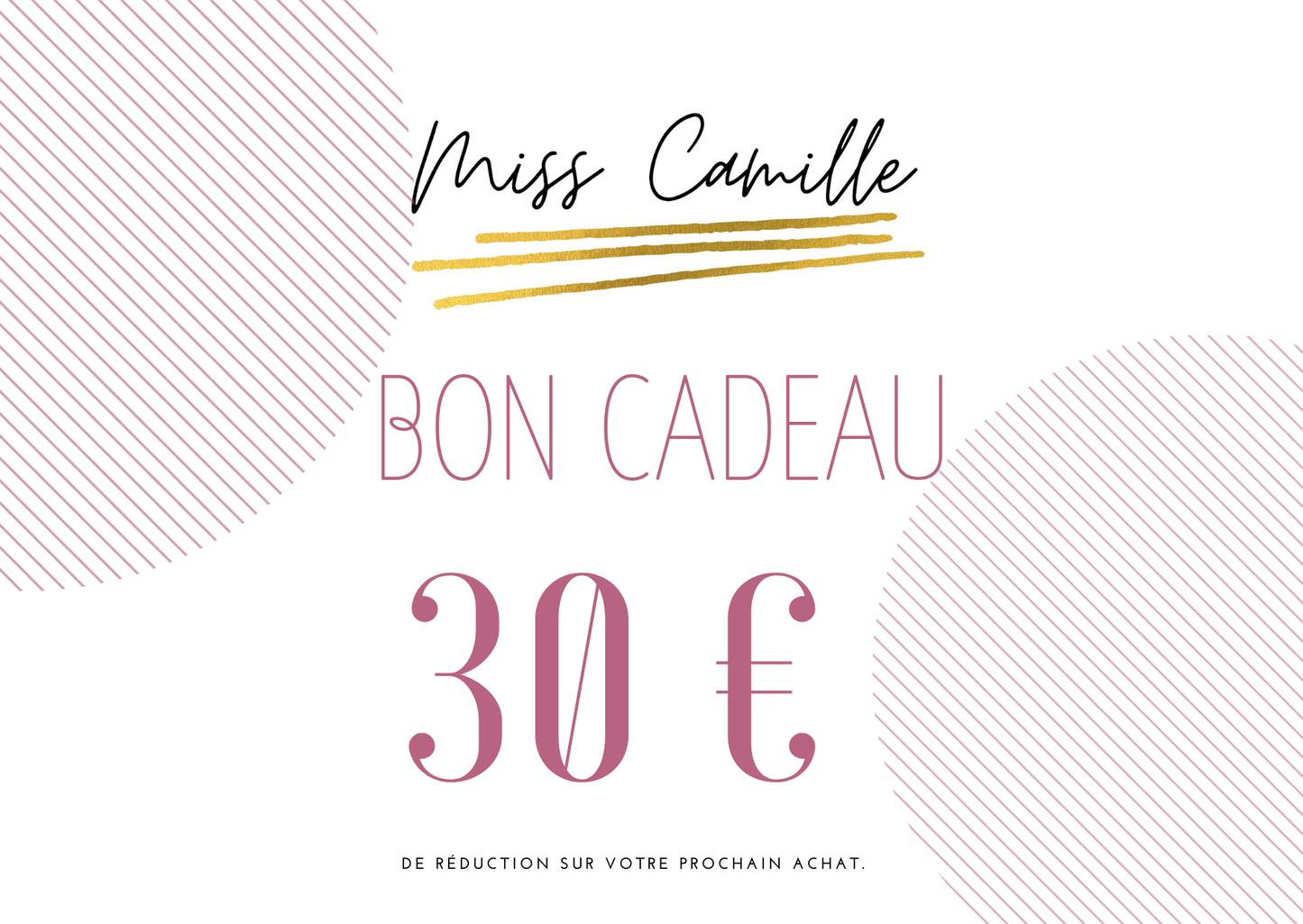 Chèques cadeaux 30€