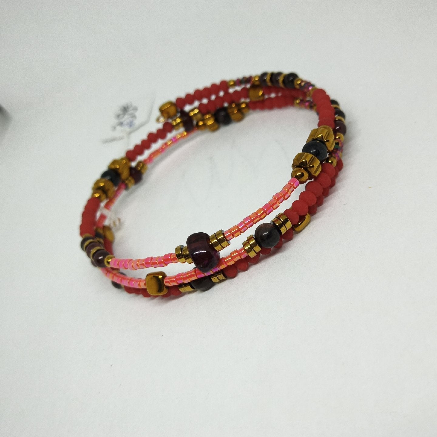Bracelets en perles en pierre, plusieurs tours