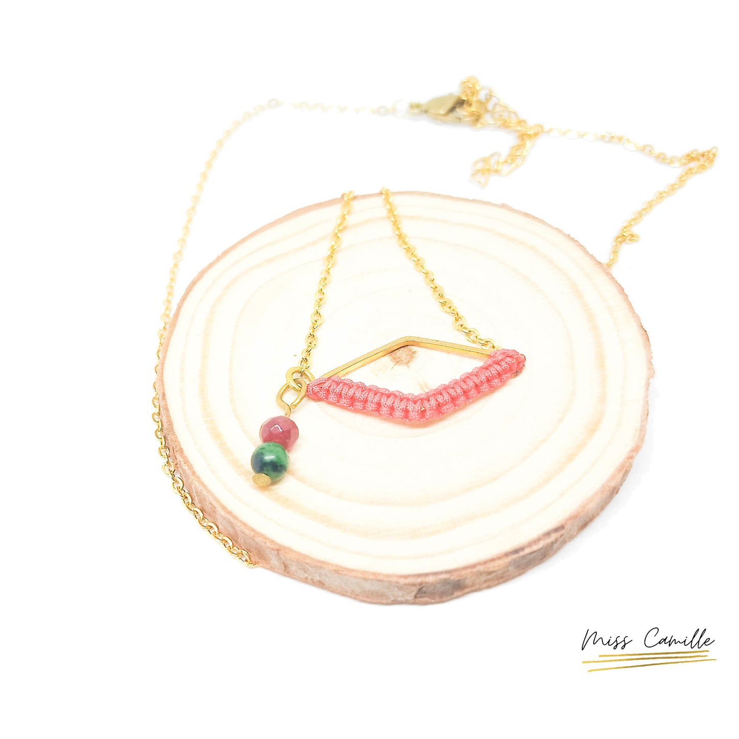 Collier court losange "Asma" de Miss Camille