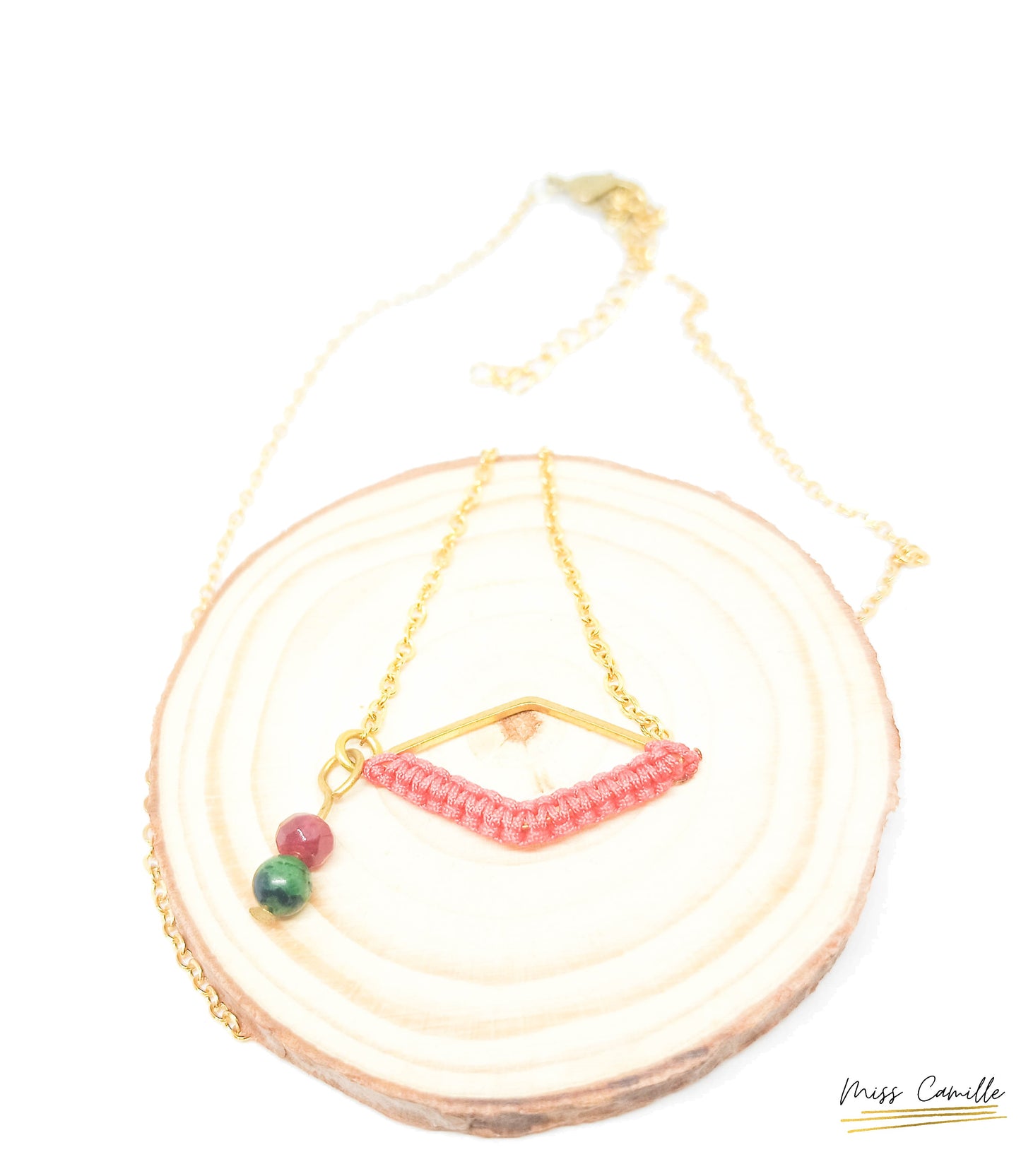 Collier court losange "Asma" de Miss Camille