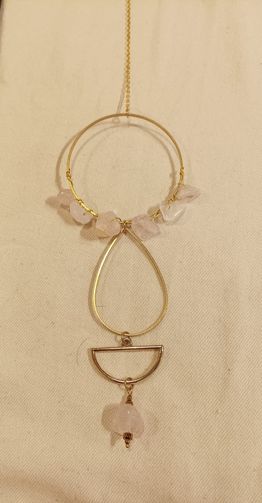 Bijou de mur en quartz rose